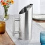 Acopa 44 oz. Stainless Steel Pitcher with Angled Top and Ice Guard