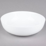 CAC MXS-16 10 Qt. Bright White Porcelain Salad Bowl - 4/Case