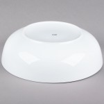CAC MXS-16 10 Qt. Bright White Porcelain Salad Bowl - 4/Case
