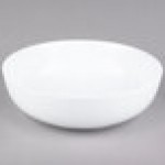 CAC MXS-16 10 Qt. Bright White Porcelain Salad Bowl - 4/Case