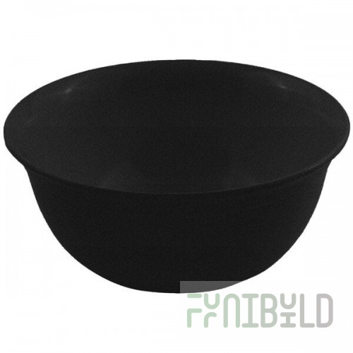 Bon Chef 9069 6 Qt. Black Speckled Sandstone Finish Cast Aluminum Round Bowl