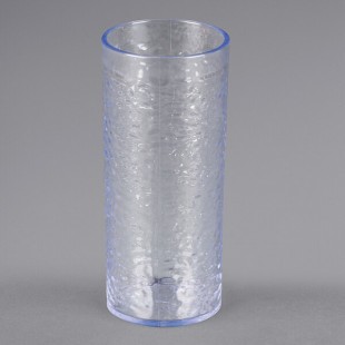 Carlisle 551907 Pebble Optic 20 oz. Clear SAN Plastic Tumbler - 6/Pack