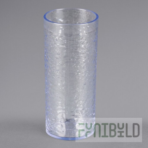 Carlisle 551907 Pebble Optic 20 oz. Clear SAN Plastic Tumbler - 6/Pack