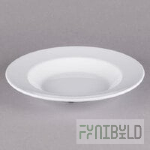 GET B-16-MN-W Minski 16 oz. White Melamine Textured Rim Bowl - 12/Case