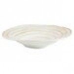 Elite Global Solutions M16BST-OWD Della Terra Melamine Stoneware 3.5 Qt. Off White Irregular Round Serving Bowl Elite Global Solutions M16BST-OWD Della Terra Melamine Stoneware 3.5 Qt. Off White Irregular Round Serving Bowl