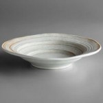 Elite Global Solutions M16BST-OWD Della Terra Melamine Stoneware 3.5 Qt. Off White Irregular Round Serving Bowl Elite Global Solutions M16BST-OWD Della Terra Melamine Stoneware 3.5 Qt. Off White Irregular Round Serving Bowl