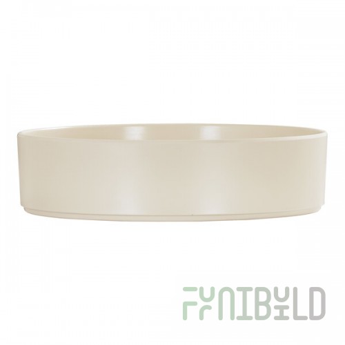 Cal-Mil Hudson 72 oz. Ivory Raised Rim Melamine Bowl - 6/Case