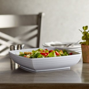 GET ML-69-W Milano White 4 Qt. Square Bowl GET ML-69-W Milano White 4 Qt. Square Bowl