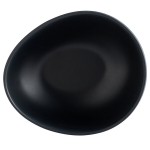 GET Enterprises B-500-DG Riverstone 3 oz. Dark Gray Irregular Round Small Matte Melamine Bowl - 24/Case