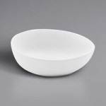GET Enterprises B-500-DG Riverstone 3 oz. Dark Gray Irregular Round Small Matte Melamine Bowl - 24/Case