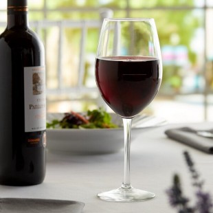 Libbey 7553-1178N Vina 17 oz. Tall Wine Glass with Pour Lines - 12/Case