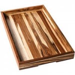 Teakhaus Timeless 3-Piece Nesting Teakwood Serving Tray Set with Hand Grips Teakhaus Timeless 3-Piece Nesting Teakwood Serving Tray Set with Hand Grips