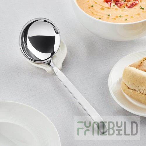 Acopa Skyscraper 4.5 oz 18/8 Stainless Steel Extra Heavy Weight Ladle