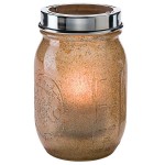 Hollowick 1610AG Firefly Antique Gold Jar with Tealight Cradle Hollowick 1610AG Firefly Antique Gold Jar with Tealight Cradle