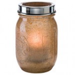 Hollowick 1610AG Firefly Antique Gold Jar with Tealight Cradle Hollowick 1610AG Firefly Antique Gold Jar with Tealight Cradle