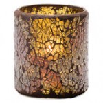 Hollowick 6351RG Crackle Red and Gold Frosted Crackle Glass Lamp Hollowick 6351RG Crackle Red and Gold Frosted Crackle Glass Lamp