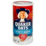 Quaker 42 oz. Quick Regular Oats - 12/Case Quaker 42 oz. Quick Regular Oats - 12/Case