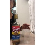 Torani Salted Caramel Flavoring Syrup 750 mL Glass Bottle