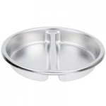 Vollrath 46121 6 Qt. Intrigue Solid Top Round Induction Chafer with Brass Trim and Stainless Steel Food Pan Vollrath 46121 6 Qt. Intrigue Solid Top Round Induction Chafer with Brass Trim and Stainless Steel Food Pan