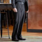Henry Segal Women's Black Flat Front Comfort Fit Dress Pants - 06 Henry Segal Women's Black Flat Front Comfort Fit Dress Pants - 06