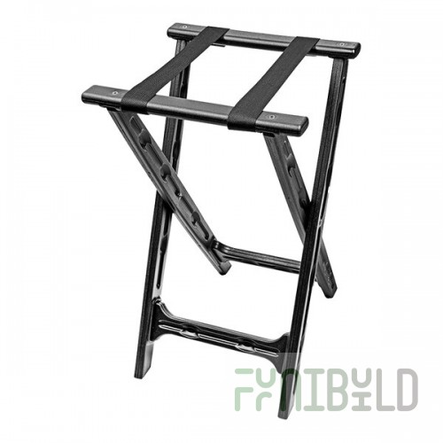 CSL Black Plastic Tray Stand with Black Straps 1500BLK - 4/Case