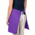 Intedge Purple Poly-Cotton 4-Way Waist Apron - 38 Intedge Purple Poly-Cotton 4-Way Waist Apron - 38