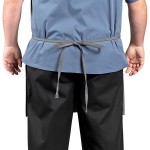 Uncommon Chef 3129 Gray Customizable Triple Denim Ardor Waist Apron with 3 Pockets - 18