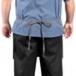 Uncommon Chef 3129 Gray Customizable Triple Denim Ardor Waist Apron with 3 Pockets - 18