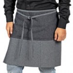 Uncommon Chef 3129 Gray Customizable Triple Denim Ardor Waist Apron with 3 Pockets - 18