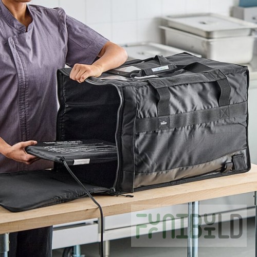Vesture Heavy-Duty Thermal Chafer Pan Carrier Delivery System with LavaPac Electric Heating Element - 15