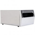 Vollrath 6512-06 One Sided Countertop Fullfold Napkin Dispenser with Chrome Faceplate - Black