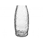Acopa 32 oz. Textured Glass Water Bottle with Clear Swing Top Lid - 6/Case