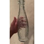 Acopa 32 oz. Textured Glass Water Bottle with Clear Swing Top Lid - 6/Case