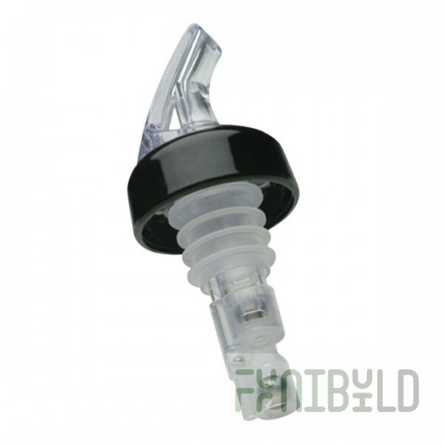 Precision Pours 12 CL C 0.5 oz. Crystal Clear Measured Liquor Pourer with Collar - 12/Pack