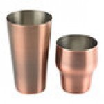 Barfly® M37085ACP 24 oz. Antique Copper-Plated 2-Piece Parisienne Cocktail Shaker