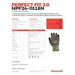 Honeywell Perfect Fit 3.0 NPF24-0118N-9 Gray 18 Gauge A4/D Cut-Resistant Glove - Size 9 (Large) - Pair - 10/Case