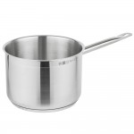 Vollrath 3803 Optio 4 Qt. Stainless Steel Sauce Pan with Aluminum-Clad Bottom and Cover