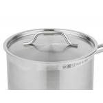 Vollrath 3803 Optio 4 Qt. Stainless Steel Sauce Pan with Aluminum-Clad Bottom and Cover