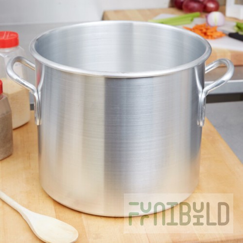 Vollrath 4305 Wear-Ever 20 Qt. Classic Aluminum Rolled Edge Stock Pot