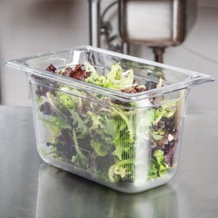Vollrath 8046410 Super Pan® 1/4 Size Clear Polycarbonate Food Pan - 6 Vollrath 8046410 Super Pan® 1/4 Size Clear Polycarbonate Food Pan - 6