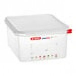 Araven 03034 1/2 Size Translucent Polypropylene Food Pan with Airtight Lid - 6 Araven 03034 1/2 Size Translucent Polypropylene Food Pan with Airtight Lid - 6