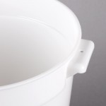Choice 8 Qt. White Round Polypropylene Food Storage Container Choice 8 Qt. White Round Polypropylene Food Storage Container