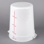 Choice 8 Qt. White Round Polypropylene Food Storage Container Choice 8 Qt. White Round Polypropylene Food Storage Container