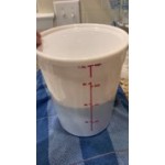 Choice 8 Qt. White Round Polypropylene Food Storage Container Choice 8 Qt. White Round Polypropylene Food Storage Container