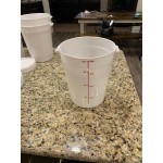 Choice 8 Qt. White Round Polypropylene Food Storage Container Choice 8 Qt. White Round Polypropylene Food Storage Container