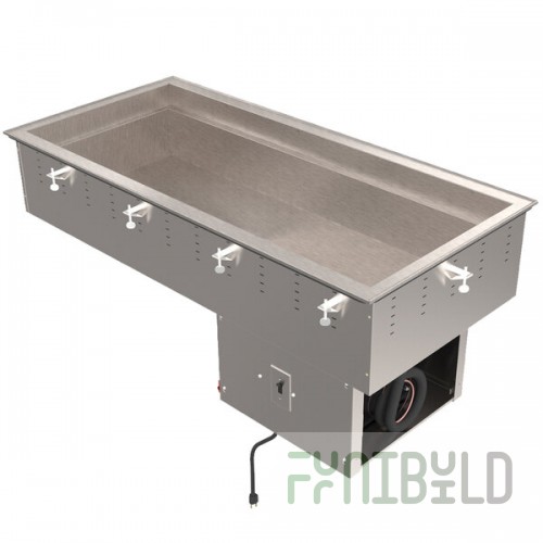 Vollrath 36438R Six Pan Modular Remote Drop In Refrigerated Cold Food Well