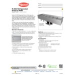 Hatco CWBP-5 Five Pan Drop-In Refrigerated Cold Food Well with Drain - 120V
