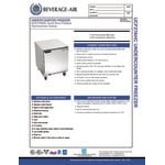 Beverage-Air UCF27AHC-24-25-23 27 Beverage-Air UCF27AHC-24-25-23 27