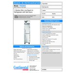 Continental Refrigerator 1RSE-N-HD 18