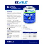 E-Z Weld EZ20505N 1 Gallon Clear Regular Body PVC Cement E-Z Weld EZ20505N 1 Gallon Clear Regular Body PVC Cement